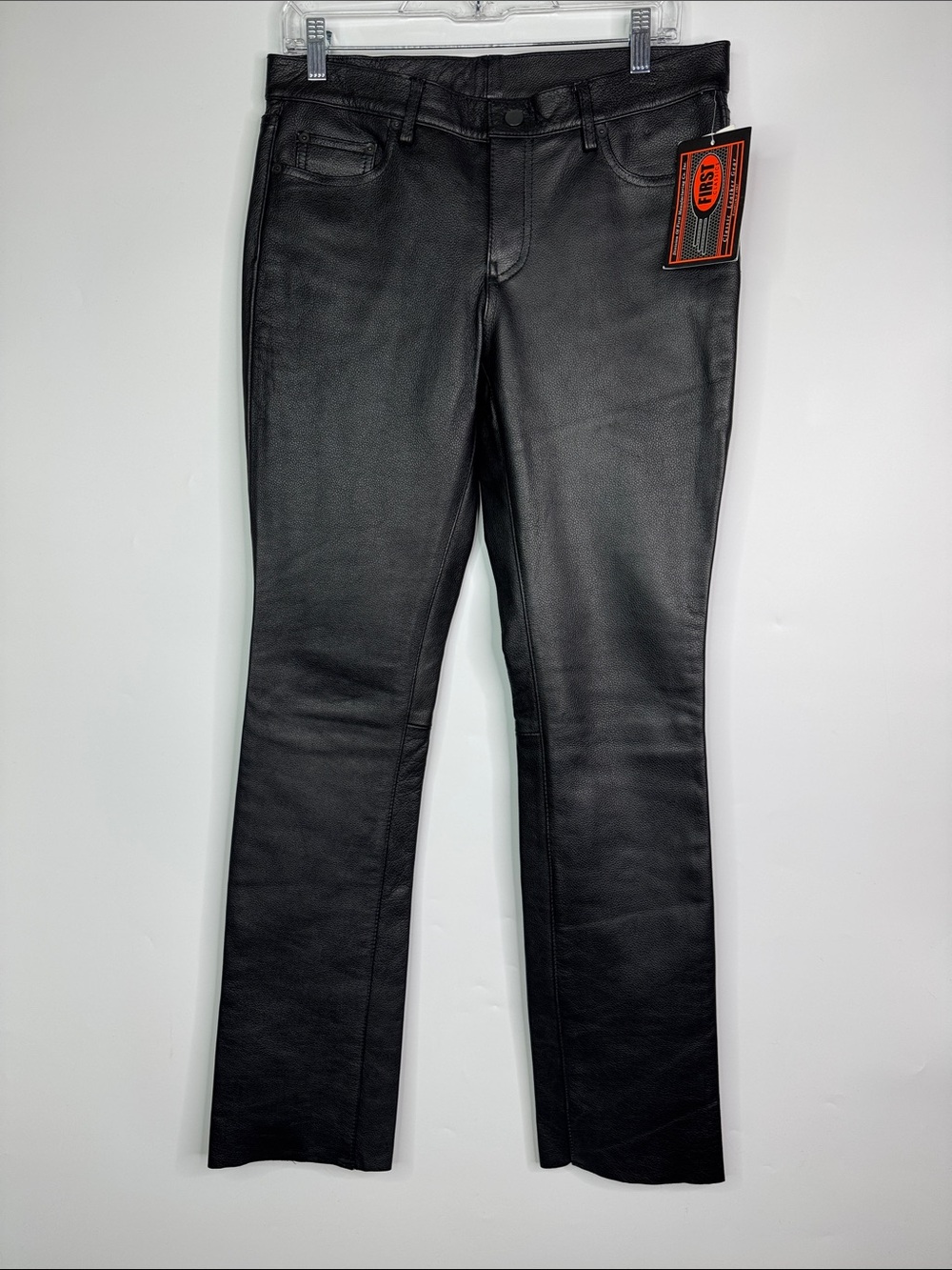 First Classics Mid Rise Premium Cowhide Leather Motorcycle Pants NWT (32x33.5)